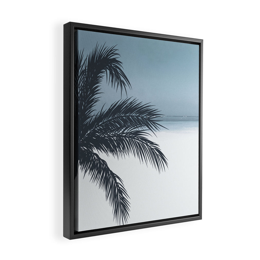 Palm and Ocean Framed Canvas Print Gallery Image 2