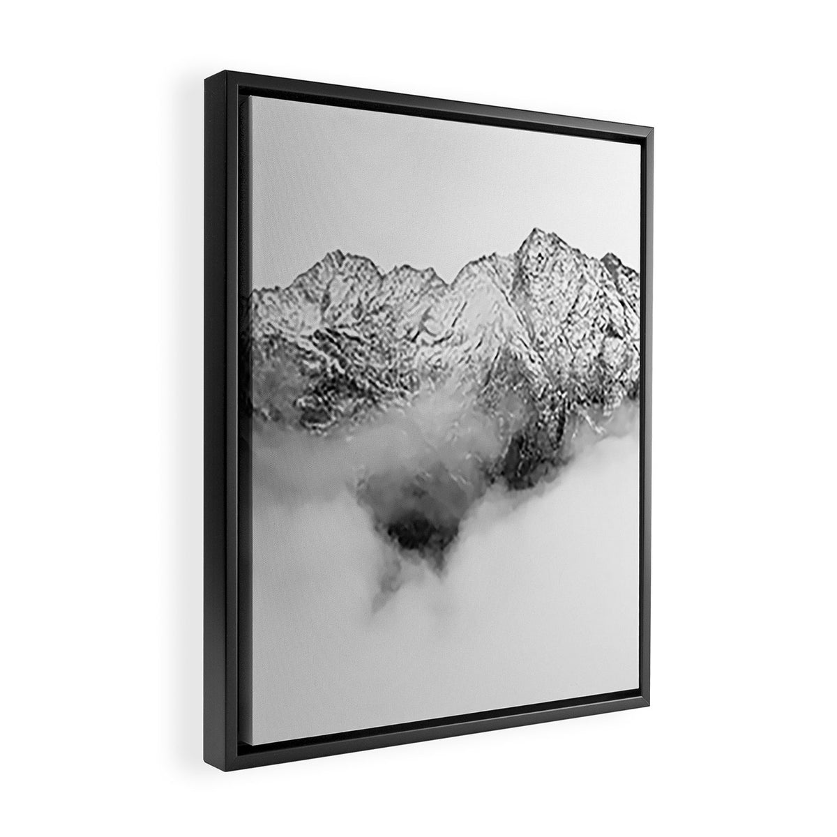 Peaks on the Mist Framed Canvas Print Gallery Image 2