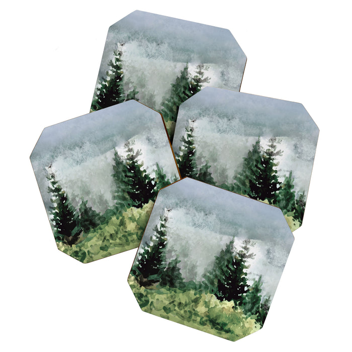 Pine Trees 2 Coaster Gallery Image 1