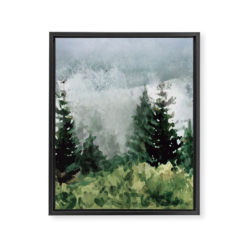 Pine Trees 2 Framed Canvas Print Gallery Image 8