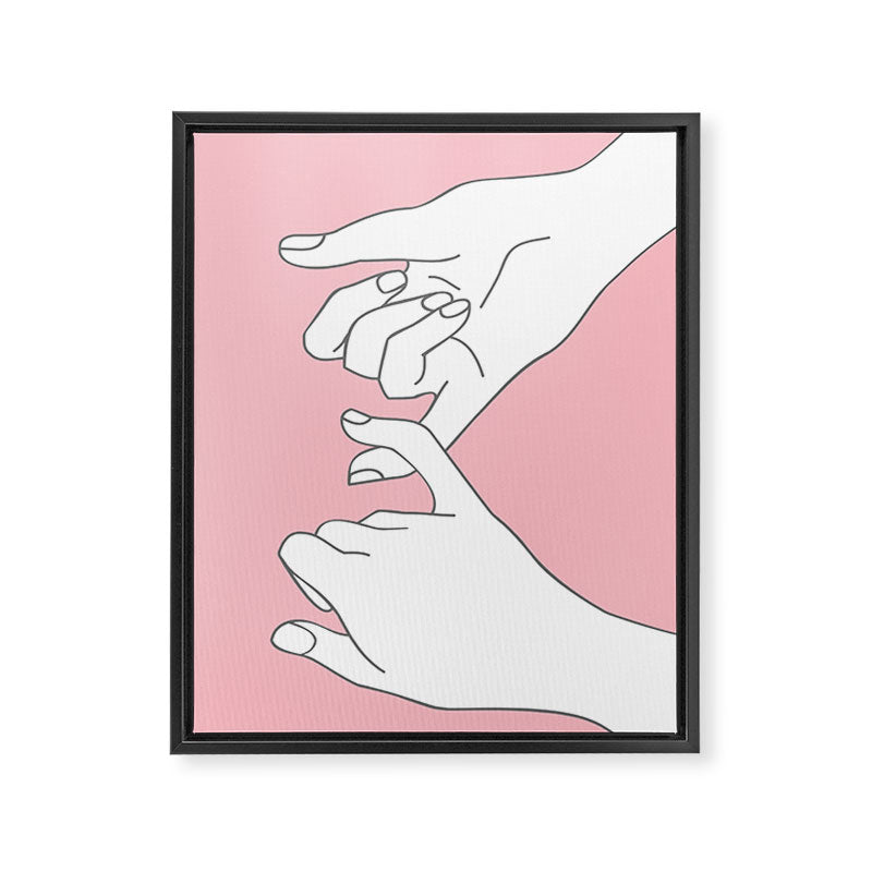 Pinky Promise 2 Framed Canvas Print Gallery Image 6