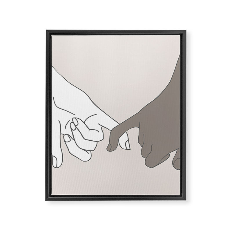 Pinky Promise 4 Framed Canvas Print Gallery Image 8