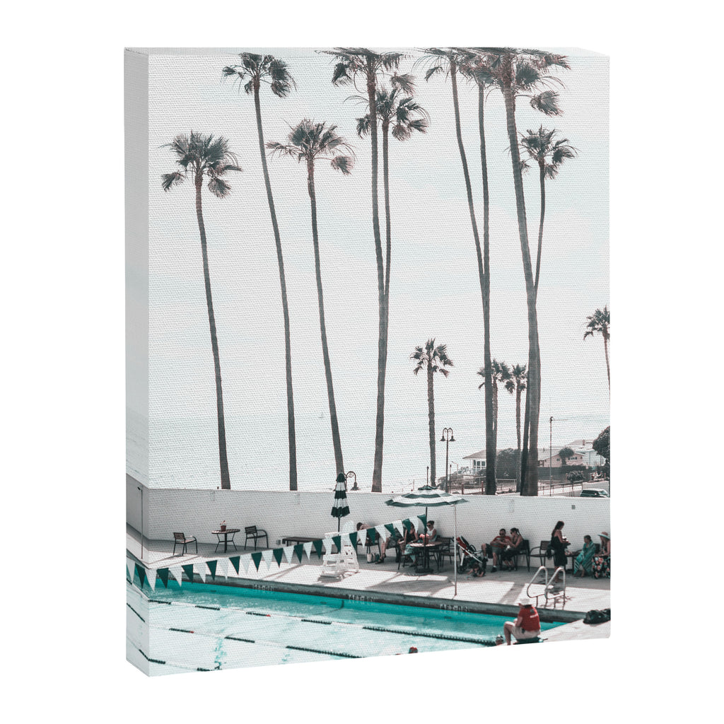 Pool and Palm Trees Canvas Print Gallery Image 6