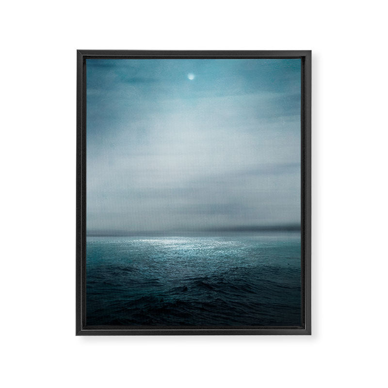 Sea Under Moonlight Framed Canvas Print Gallery Image 6