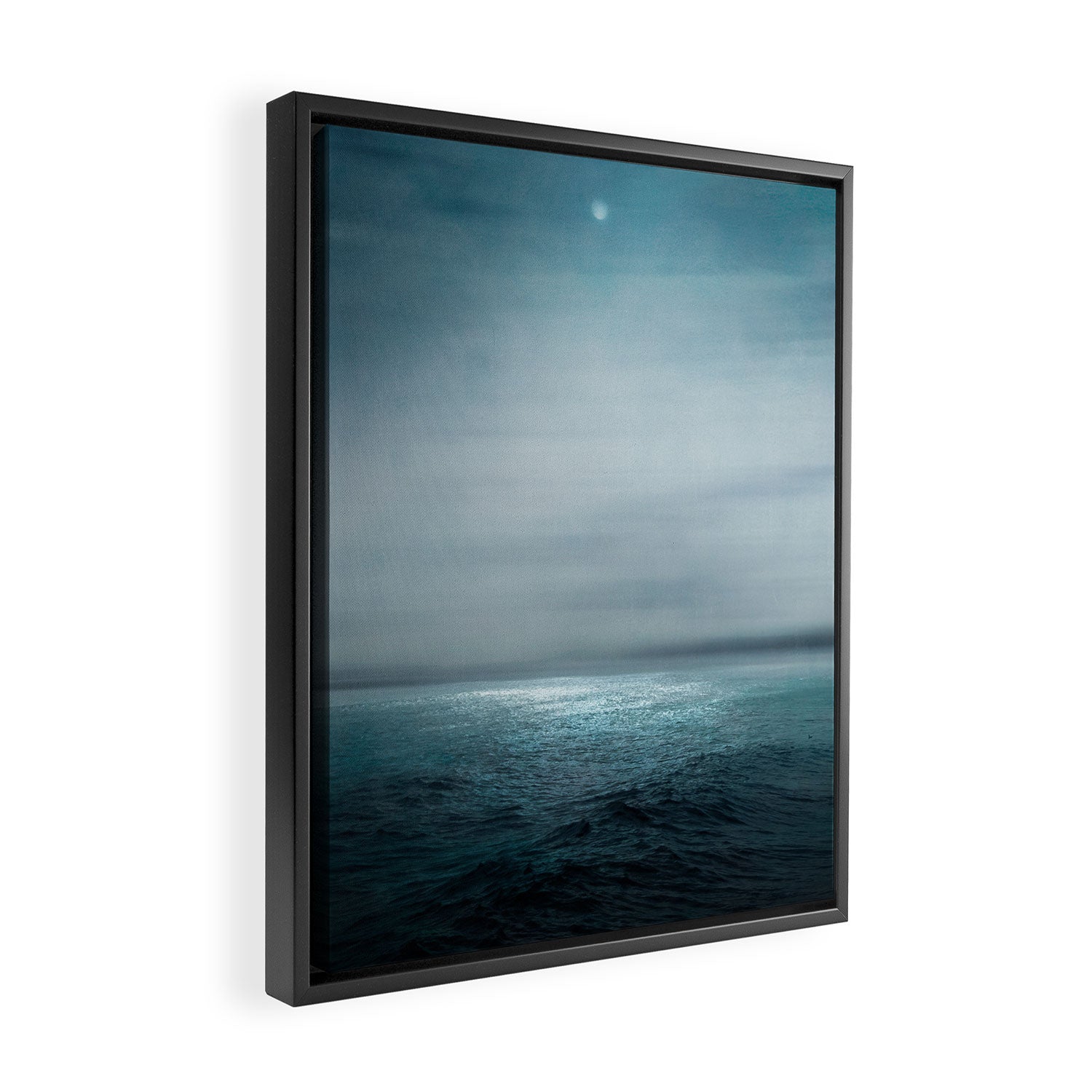 Sea Under Moonlight Framed Canvas Print Gallery Image 2