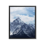 Snowy Mountain Peaks Framed Canvas Print Gallery Image 8