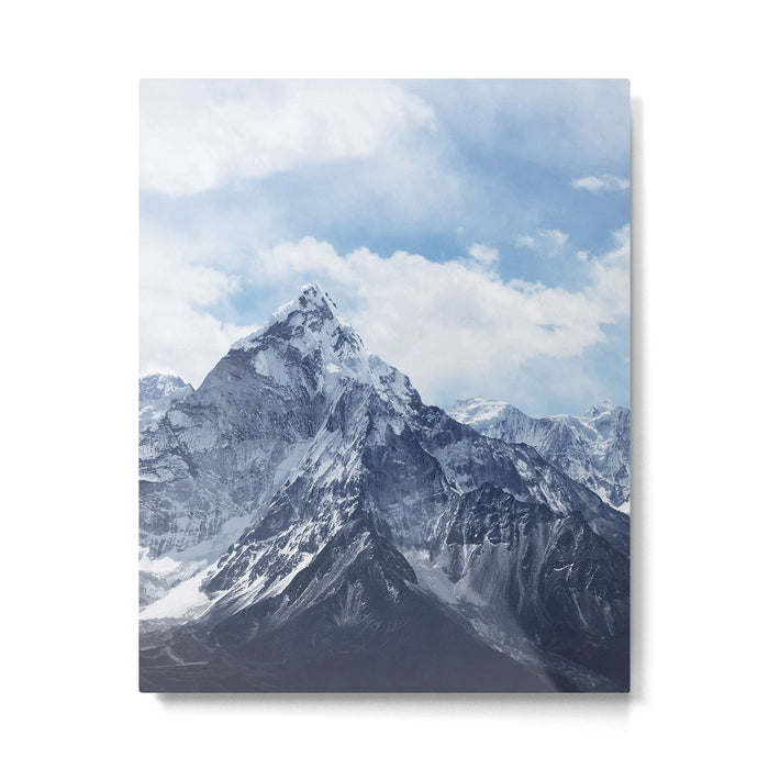 Snowy Mountain Peaks Metal Print Gallery Image 1