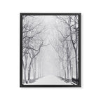 Snowy Park Framed Canvas Print Gallery Image 6