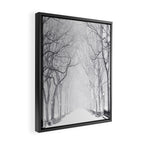 Snowy Park Framed Canvas Print Gallery Image 2