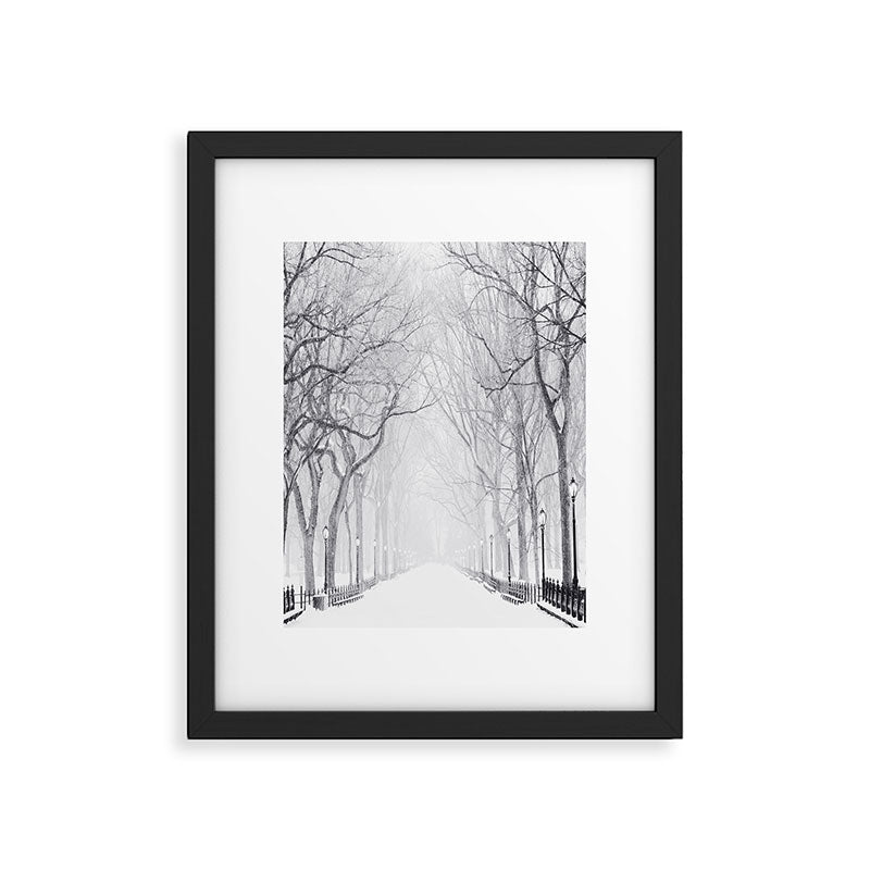 Snowy Park Framed Art Print Gallery Image 5