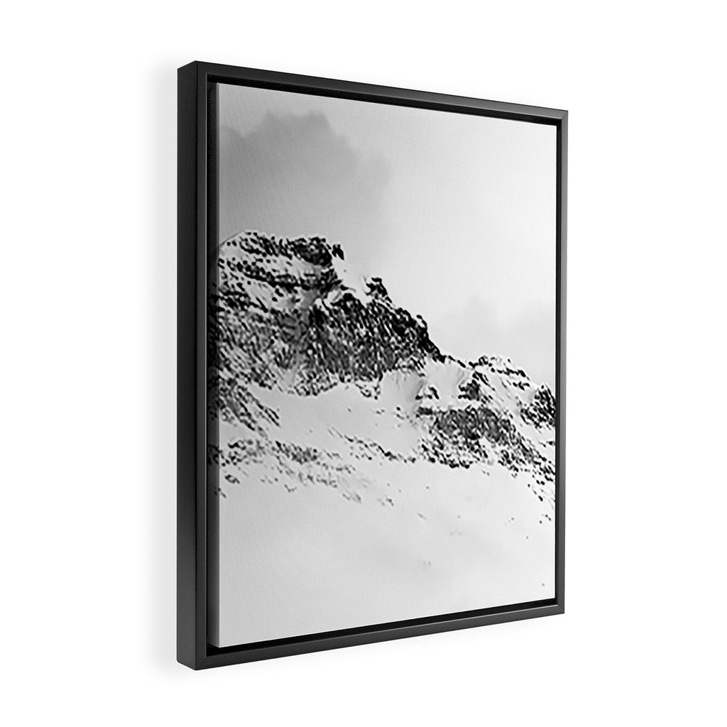 Snowy Peak Framed Canvas Print Gallery Image 2