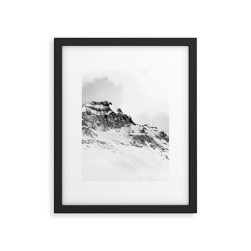 Snowy Peak Framed Art Print Gallery Image 5