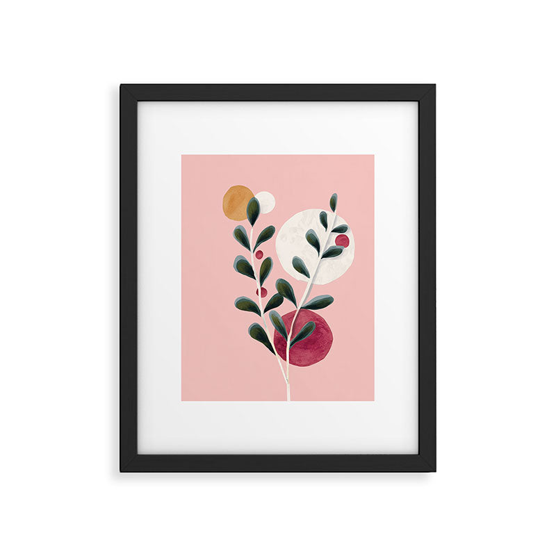 Soft Berry Branches Framed Art Print Gallery Image 5