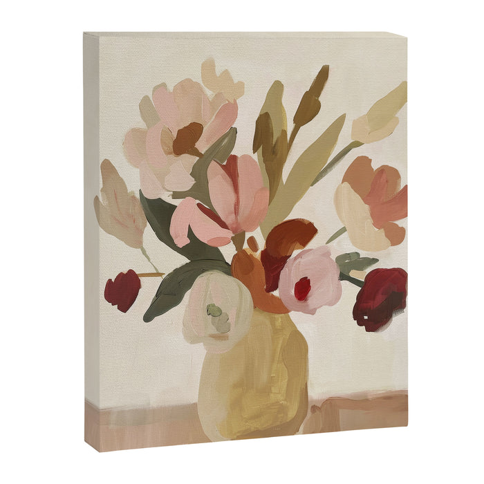 Soft Floral Still Life Canvas Print Gallery Image 1