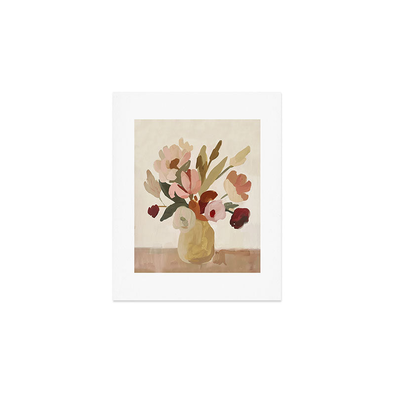 Soft Floral Still Life Art Print Gallery Image 1