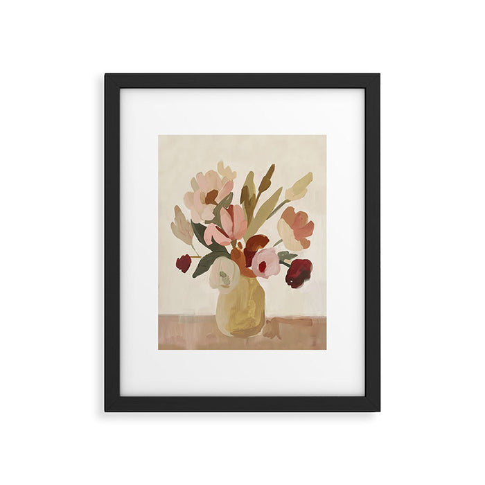 Soft Floral Still Life Framed Art Print Gallery Image 1
