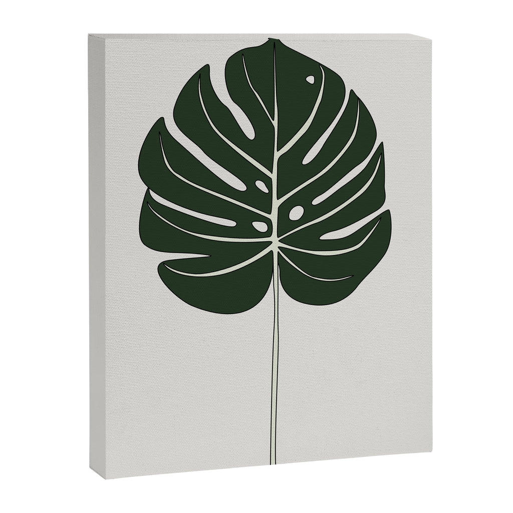 Split Philodendron Leaf Illustration Canvas Print Gallery Image 6