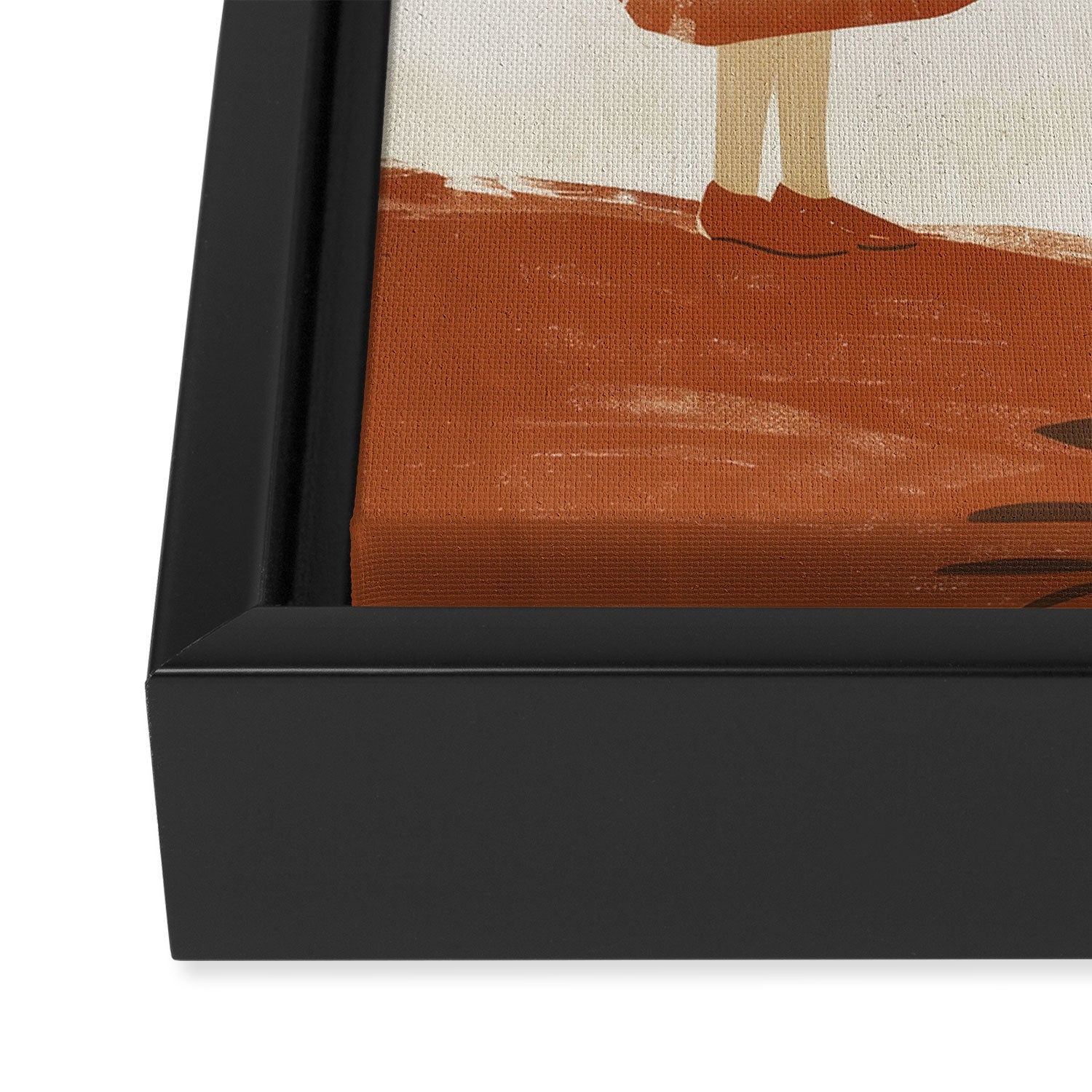 Still Life with Girl and Growing Plant Framed Canvas Print Gallery Image 3