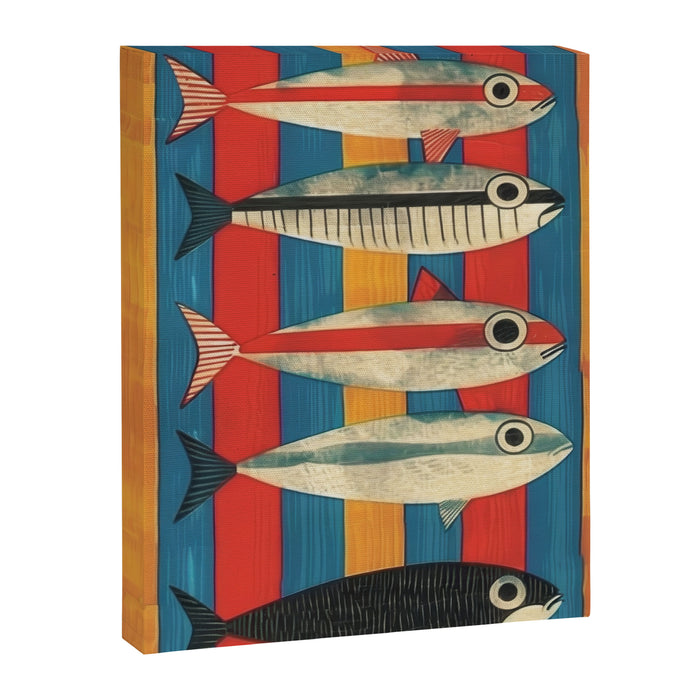Stripes of the Sea Canvas Print Gallery Image 1