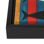 Stripes of the Sea Framed Canvas Print Gallery Image 3