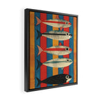 Stripes of the Sea Framed Canvas Print Gallery Image 2
