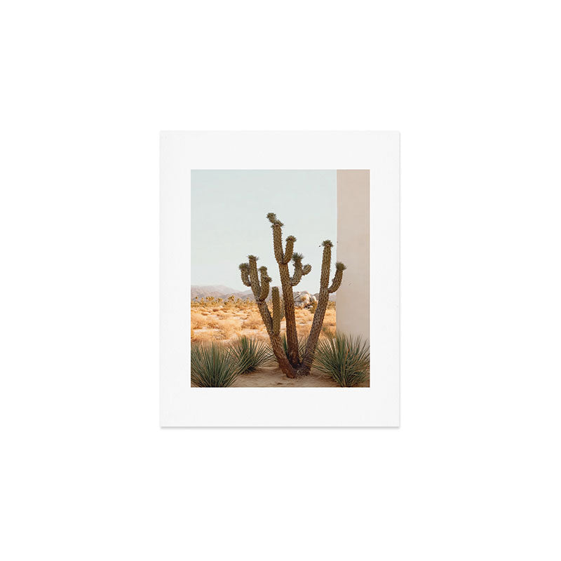 Sunset Cactus - Neutral Desert Wall Art Art Print Gallery Image 1