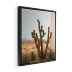 Sunset Cactus - Neutral Desert Wall Art Framed Canvas Print Gallery Image 2