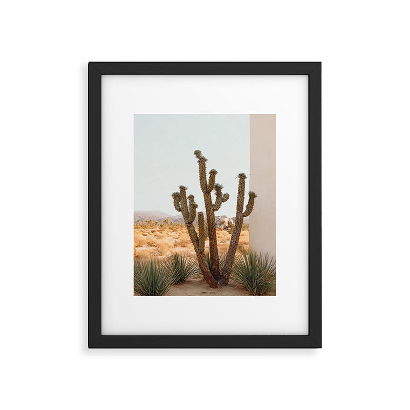 Sunset Cactus - Neutral Desert Wall Art Framed Art Print Gallery Image 5
