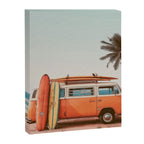 Surf Van I - Vintage Coastal Adventure Print Canvas Print Gallery Image 6