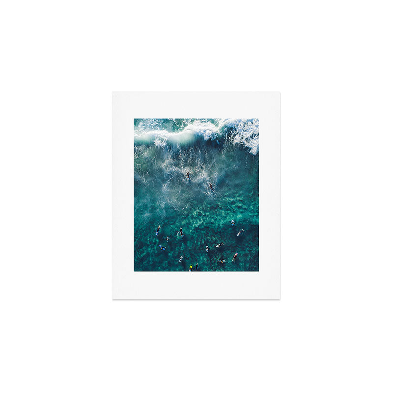 Surfing in the Ocean 2 Art Print Gallery Image 1