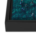 Surfing in the Ocean 2 Framed Canvas Print Gallery Image 3