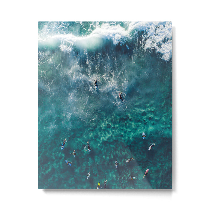 Surfing in the Ocean 2 Metal Print Gallery Image 1
