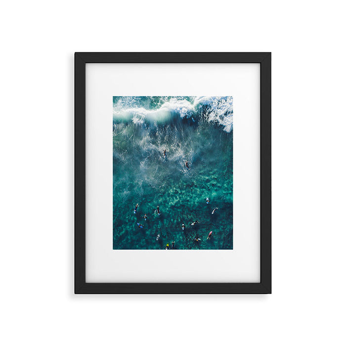 Surfing in the Ocean 2 Framed Art Print Gallery Image 1