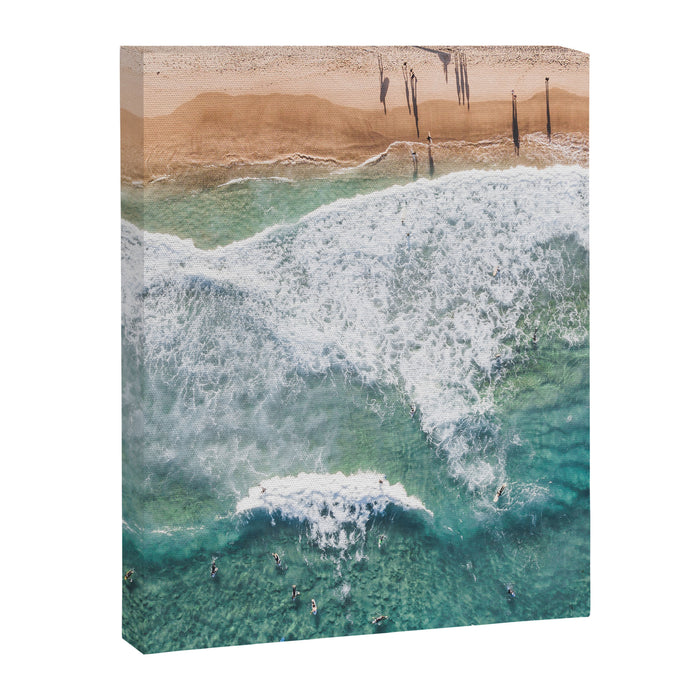 Surfing in the Ocean Canvas Print Gallery Image 1