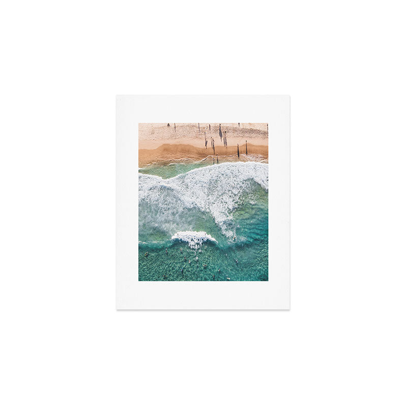 Surfing in the Ocean Art Print Gallery Image 1