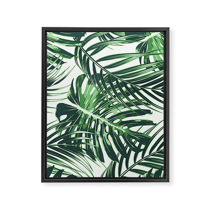 Tropical Leaves 4 Framed Canvas Print Gallery Image 1