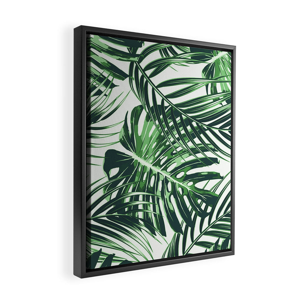 Tropical Leaves 4 Framed Canvas Print Gallery Image 2