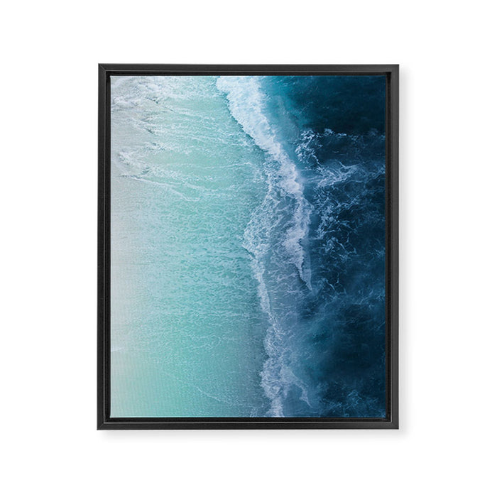 Turquoise Sea Framed Canvas Print Gallery Image 1