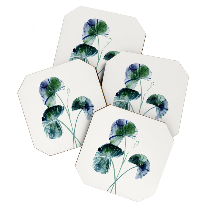 Water lily leaves Coaster Gallery Image 1