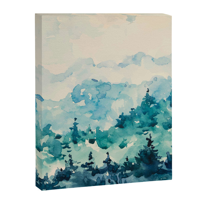 Watercolor Pine Trees 2 Canvas Print Gallery Image 1