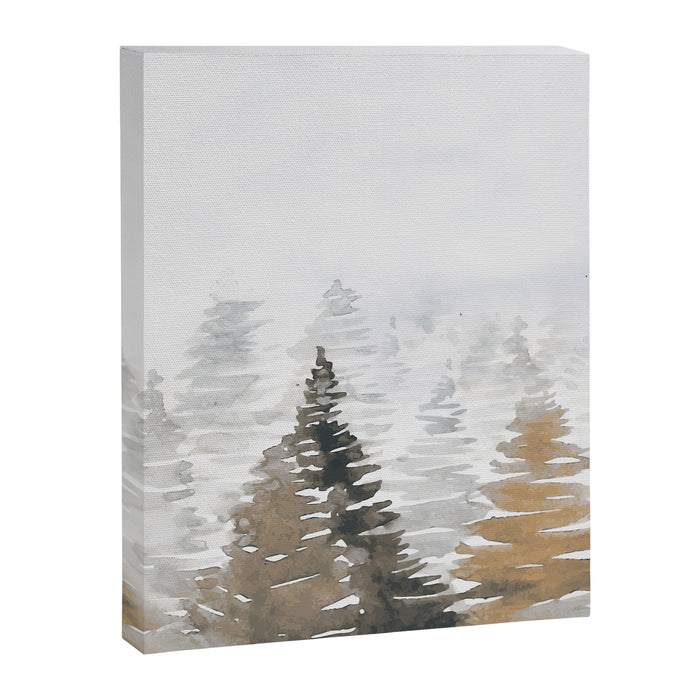 Watercolor Pine Trees 3 Canvas Print Gallery Image 1