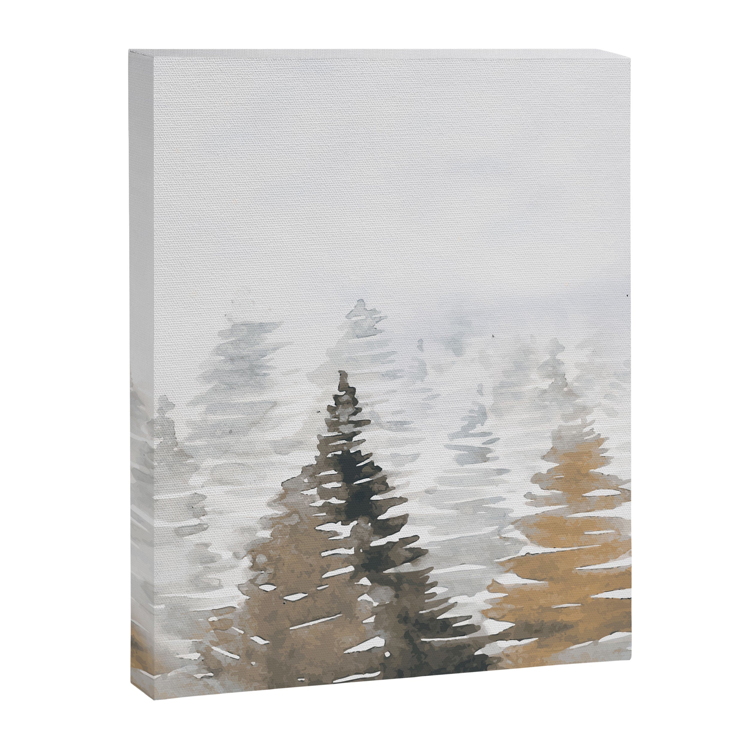 Watercolor Pine Trees 3 Canvas Print Gallery Image 6