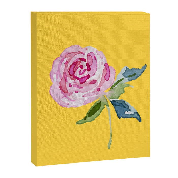 Watercolor Rose Canvas Print Gallery Image 1