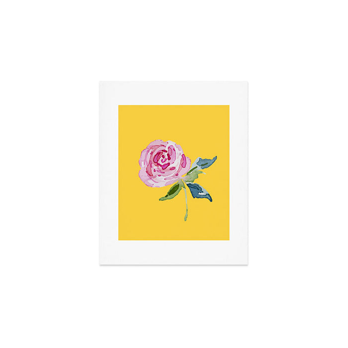 Watercolor Rose Art Print Gallery Image 1