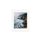 Waves Below Pines - Pacific Northwest Coast Wall Art Art Print Gallery Image 1