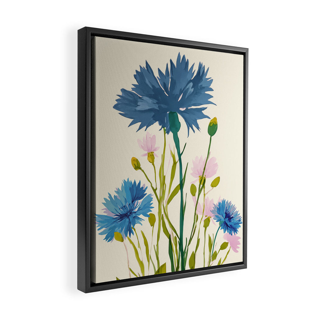 Whispers in Blue Framed Canvas Print Gallery Image 2