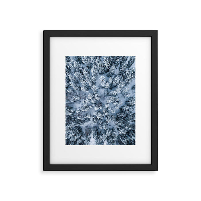 Winter Pine Forest Framed Art Print Gallery Image 1