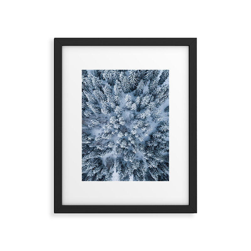 Winter Pine Forest Framed Art Print Gallery Image 5