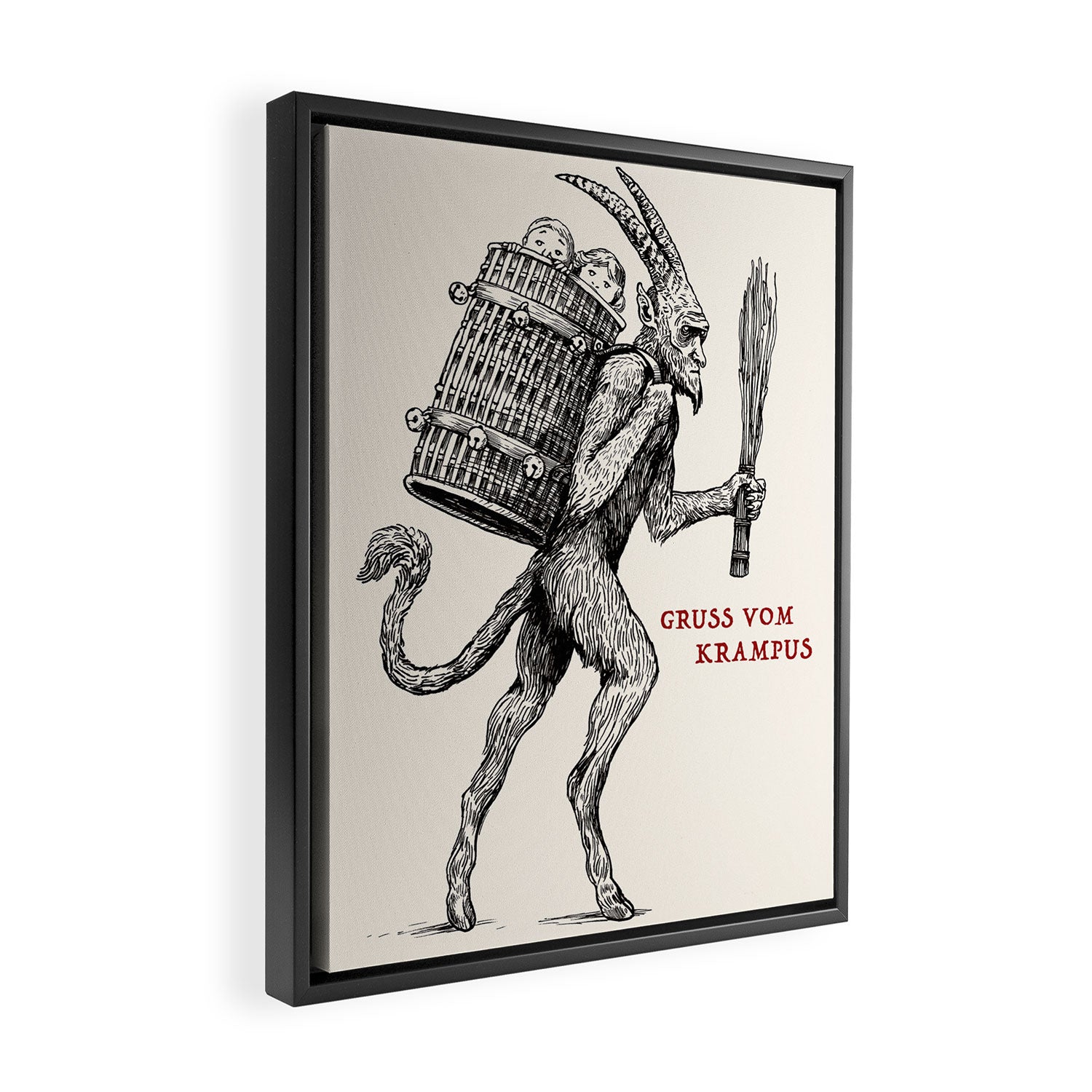 Gruss vom Krampus Framed Canvas Print Gallery Image 2