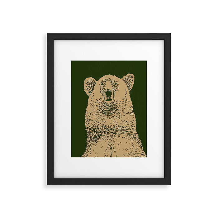 Kodiak Bear Framed Art Print Gallery Image 1